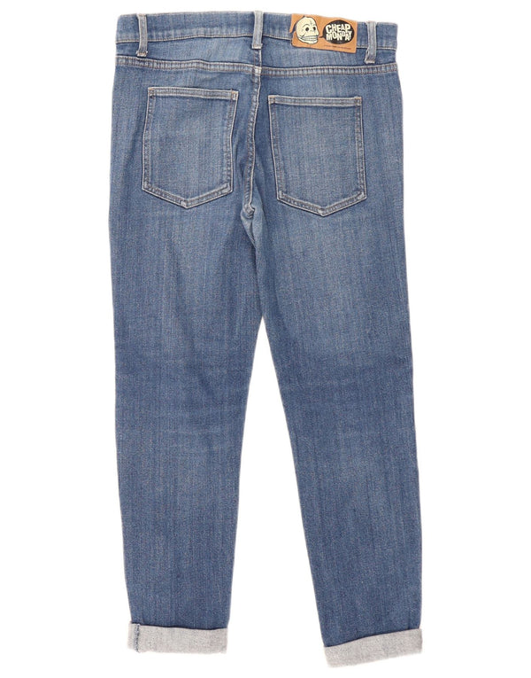 Billige Mandag Dame Slim Jeans W31 L29 Blå Bomuld