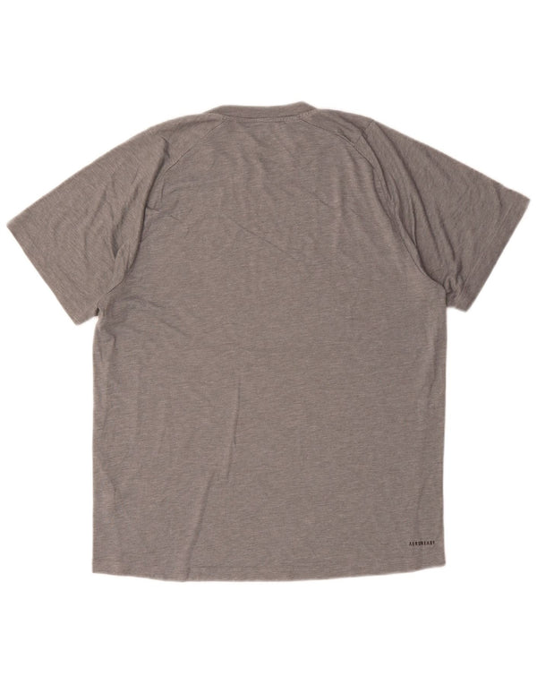 Adidas Herre Aeroready T-Shirt Top Medium Grå