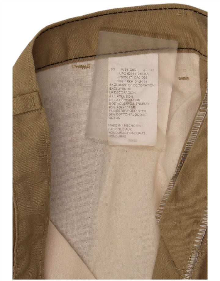 Dickies Straight Chino Bukser til mænd W34 L32 Khaki Polyester
