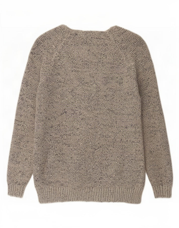 Marks & Spencer dame cardigan sweater UK 14 Medium Blue Flecked Bomuld