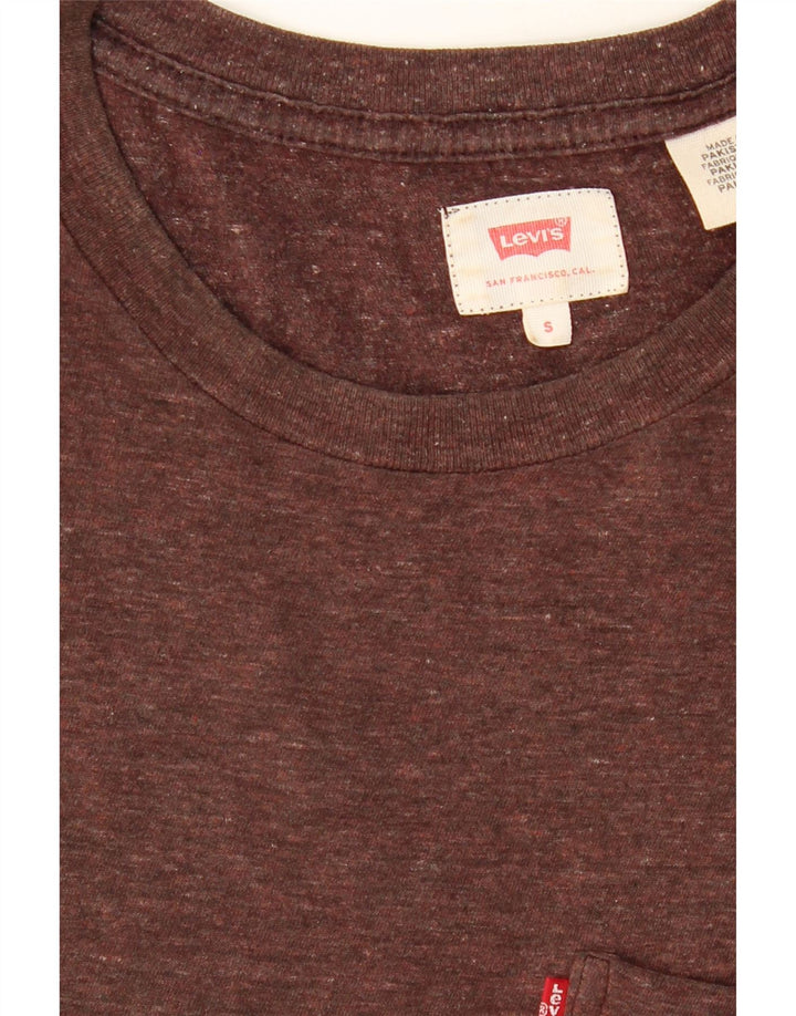 LEVI'S Mens T-Shirt Top Small Brown Flecked Vintage Levi's and Second-Hand Levi's from Messina Hembry 