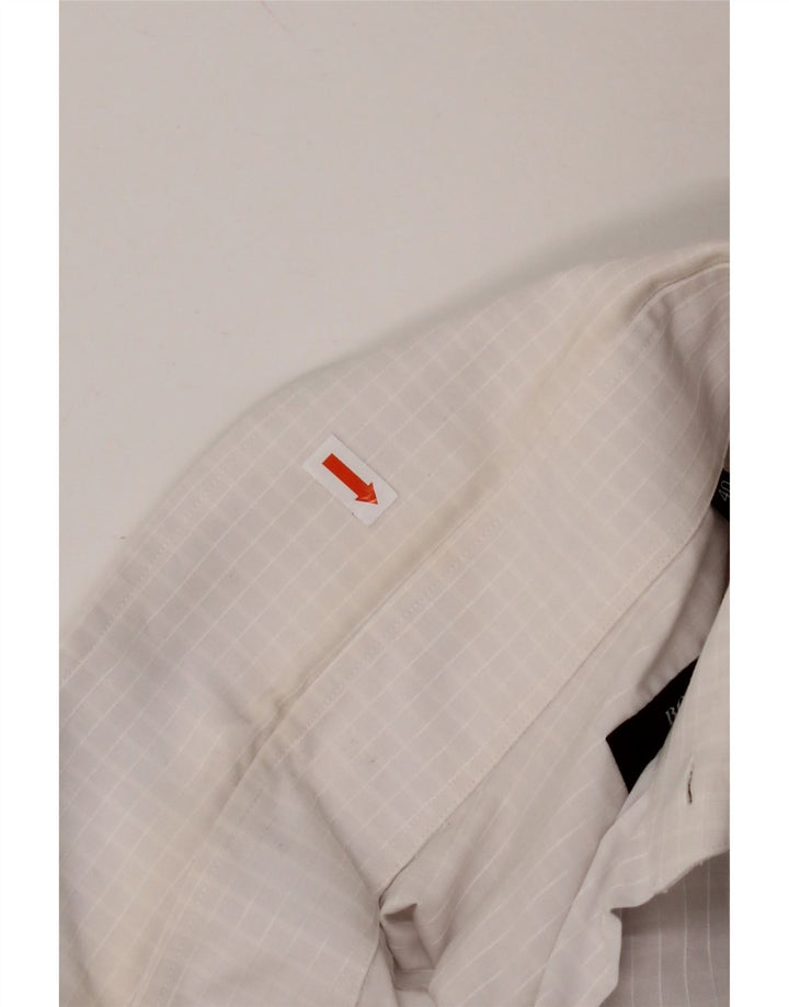 HUGO BOSS Herre Regular Fit skjorte str. 40 15 3/4 Medium White Gingham