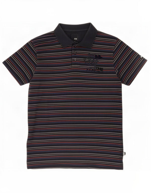 Jack & Jones Mens Graphic Polo Shirt XL Navy Blue