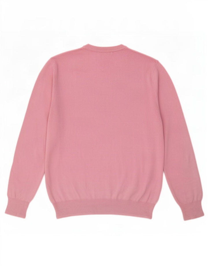 Zara Herre V-hals sweater Stor Pink Bomuld