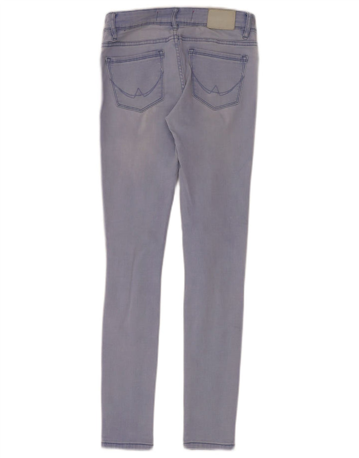 Superdry Dame Alexia Distressed Jegging Jeans W25 L30 Blå Bomuld