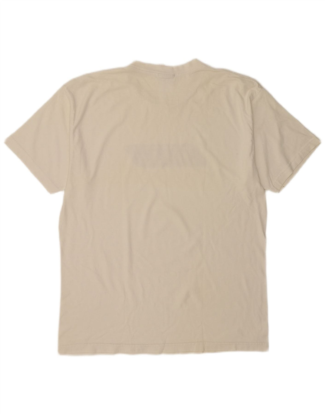 Reebok Herre grafisk T-shirt Top Stor Off White Bomuld