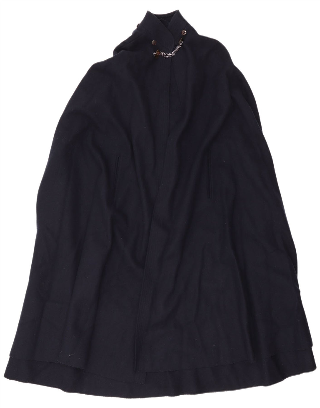 Vintage Dame Capelet Coat IT 42 Medium Navy Blue