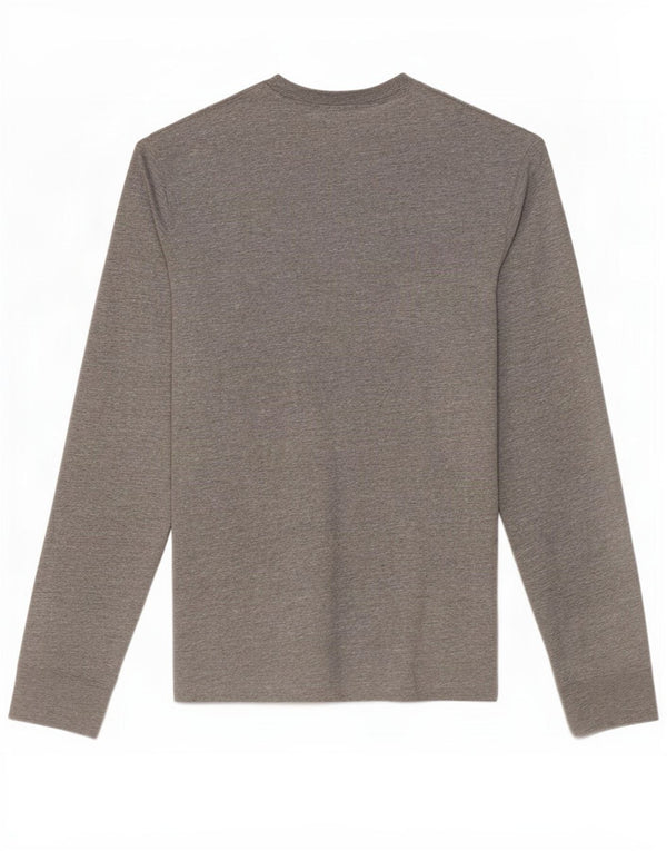 Nike Herre Regular Fit Grafisk Top Langærmet Medium Grey Bomuld