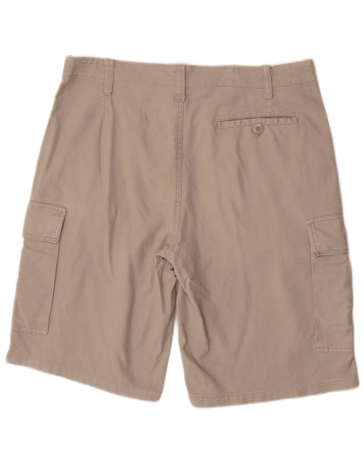 Vintage Herre Cargo Shorts 2XL W38 Grå Bomuld