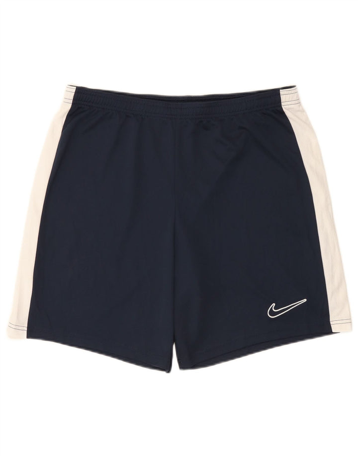 Nike Herre Dri Fit Slim Sportsshorts Store Marineblå Colourblock Polyester