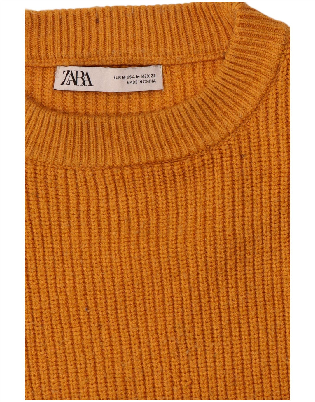 Zara Dame Oversized Jumper Dress UK 14 Medium Orange