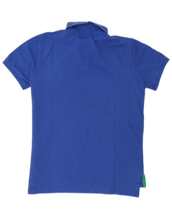 Polo Ralph Lauren Herre Grafisk Custom Fit Polo Shirt Medium Blue Bomuld