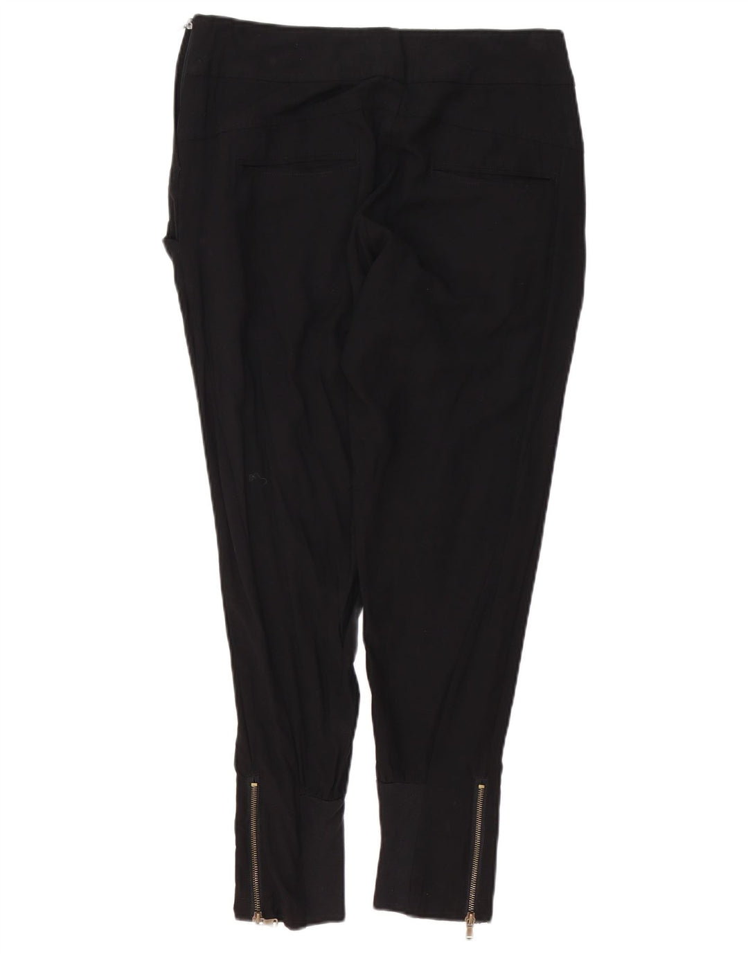 Zara Dame Slim Cropped Bukser Medium W28 L27 Sort