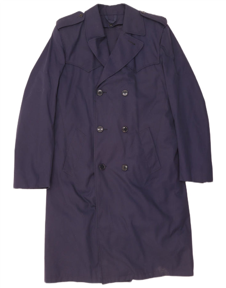 Vintage Trench Coat til mænd IT 48 Medium Navy Blue