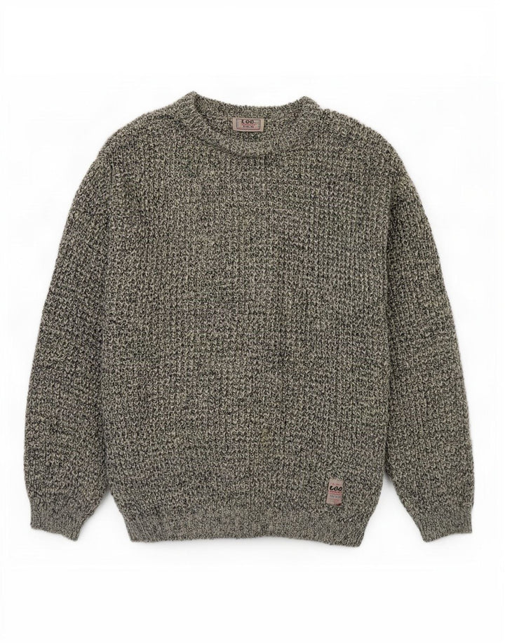 Lee Herre Boat Neck Jumper Sweater XL Grå Flecked