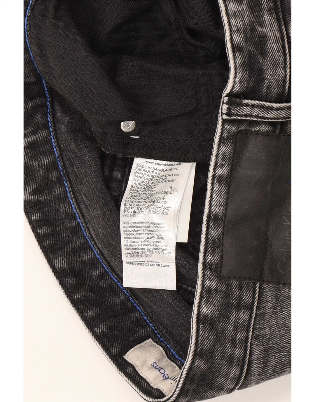 Calvin Klein Herre Denim Shorts W30 Mellemgrå Bomuld
