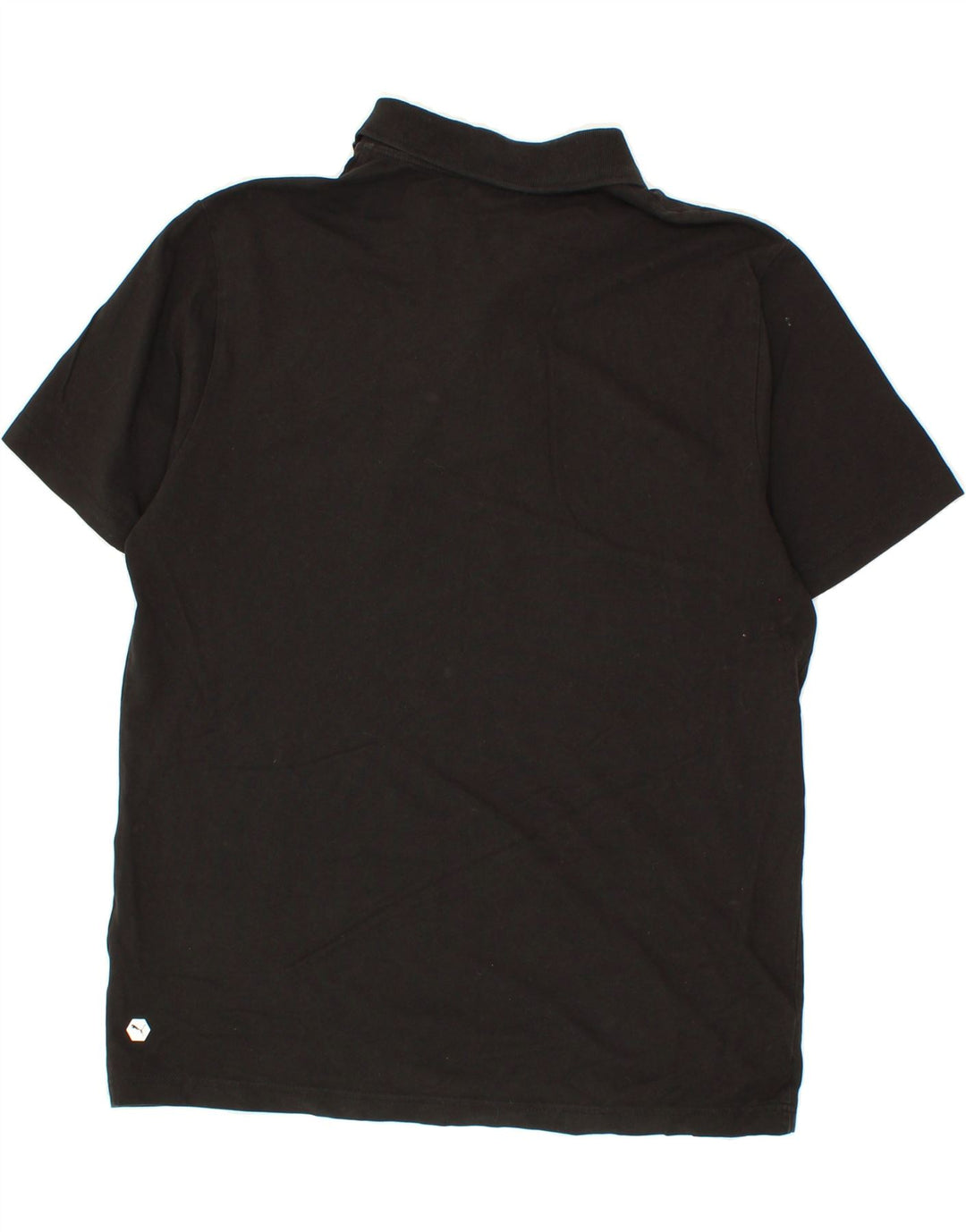 PUMA Mens Polo Shirt Large Black Cotton Vintage Puma and Second-Hand Puma from Messina Hembry 