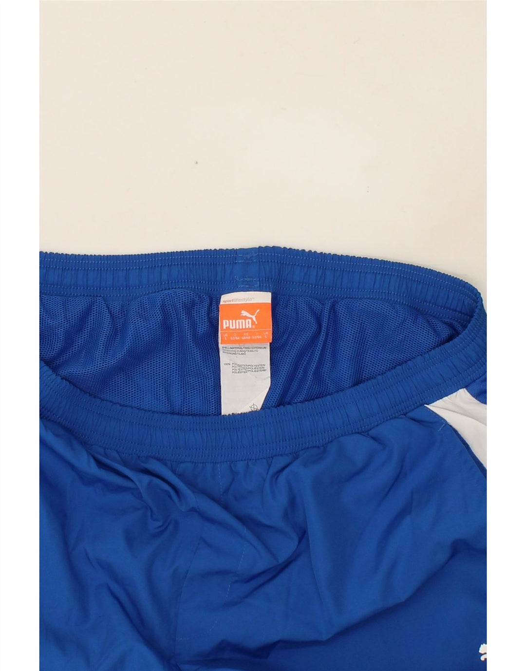 PUMA Mens Tracksuit Trousers Large Blue Polyester Vintage Puma and Second-Hand Puma from Messina Hembry 