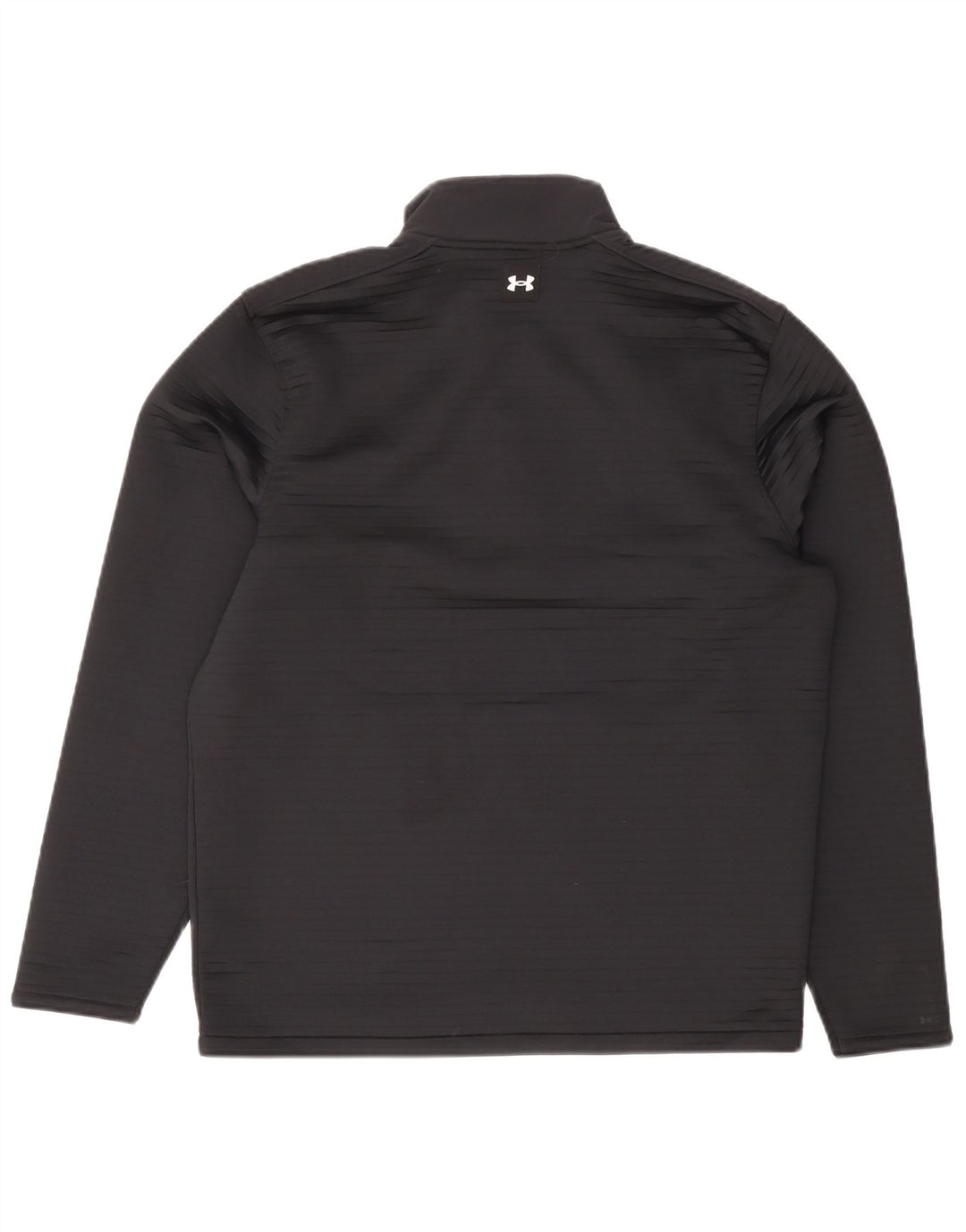 Under Armour Herre Zip Neck Sweatshirt Jumper Medium Sort Polyester