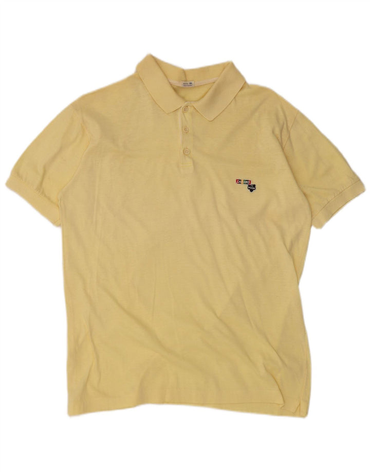 Vintage drenge poloshirt 15-16 år gul