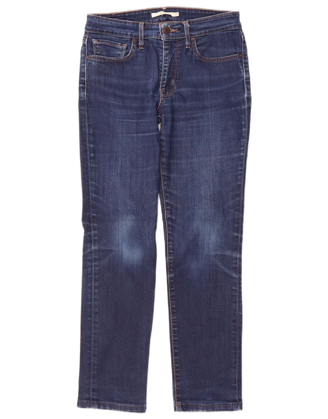 Levi's Dame 712 Slim Jeans W27 L27 Blå Bomuld