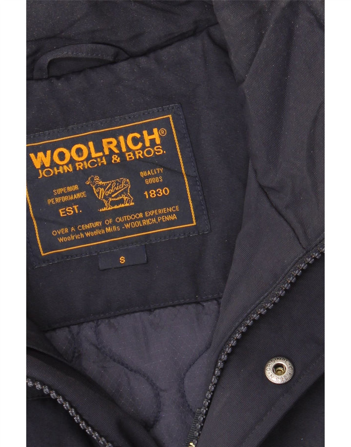 Woolrich Herre Windbreaker Jacket UK 36 Small Navy Blue