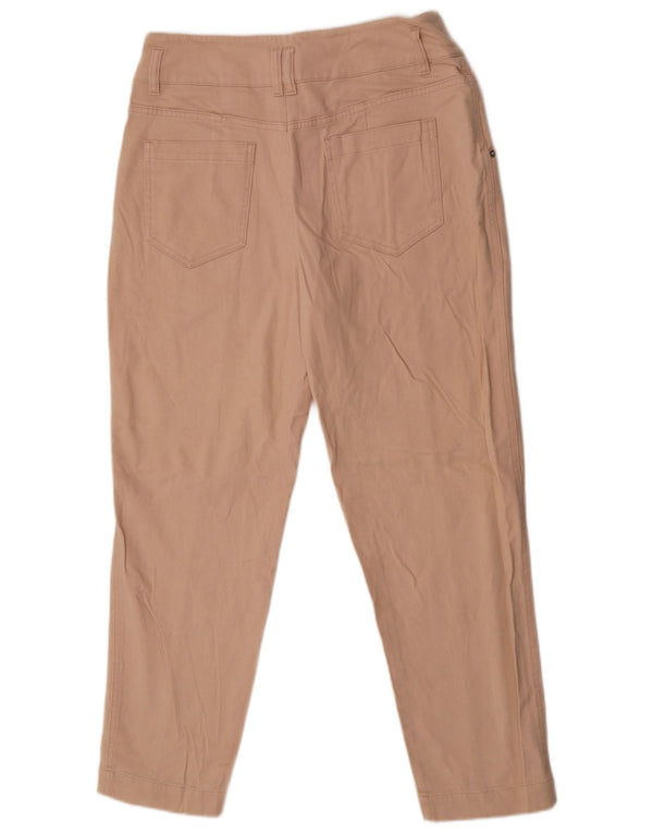 Reiss koniske fritidsbukser til kvinder UK 12 Medium W32 L28 Beige Bomuld