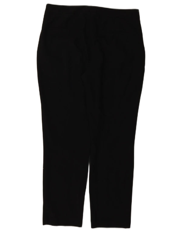 ZARA Womens Straight Suit Trousers EU 38 Small W28 L26 Black Polyester