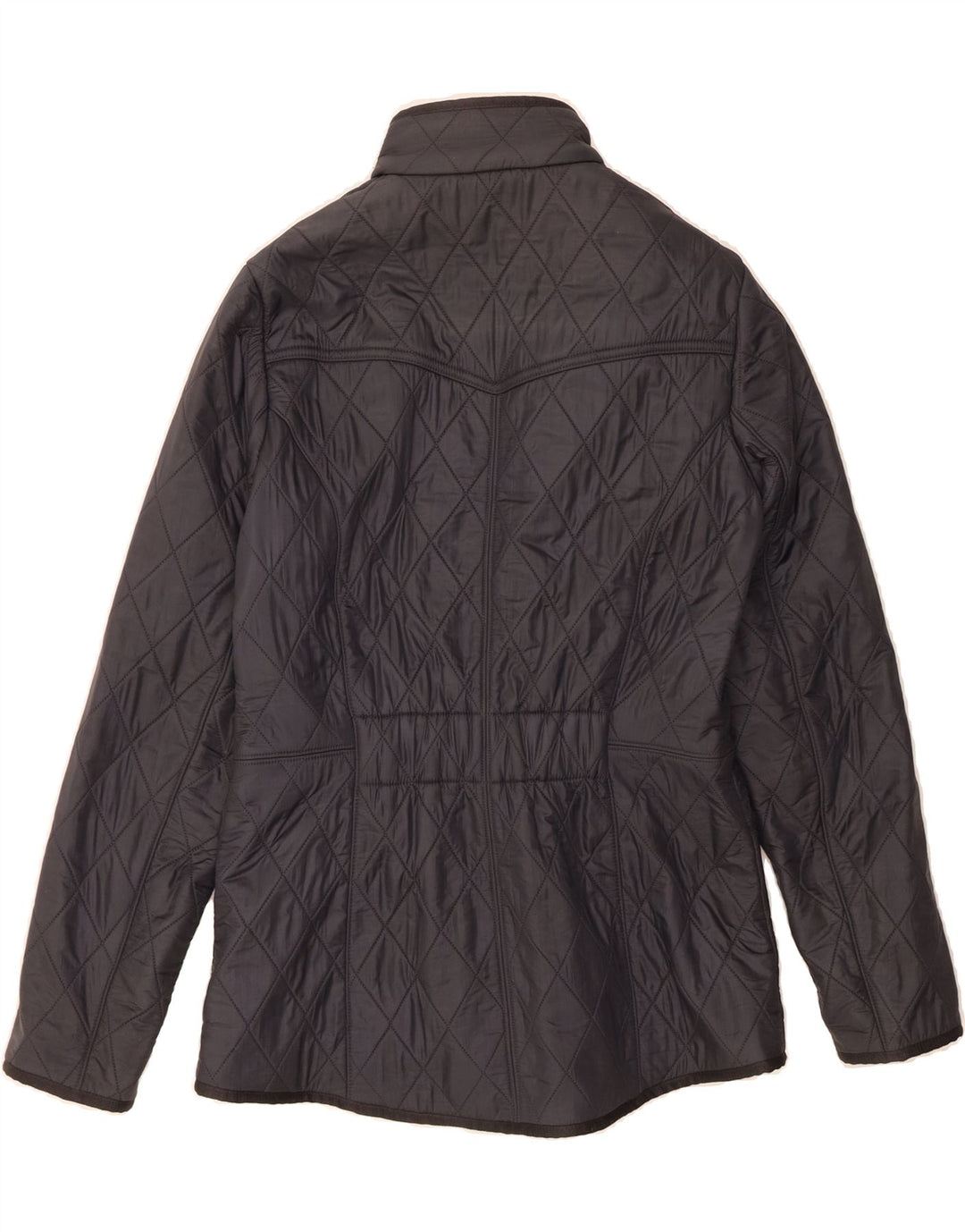 BARBOUR Womens Quilted Jacket UK 10 Small  Navy Blue Polyamide Vintage Barbour and Second-Hand Barbour from Messina Hembry 