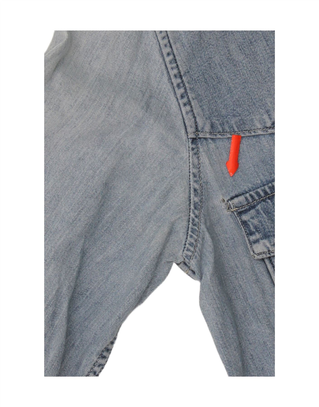 Rifle Dame Regular Fit Denim Shirt UK 12 Medium Blue Bomuld
