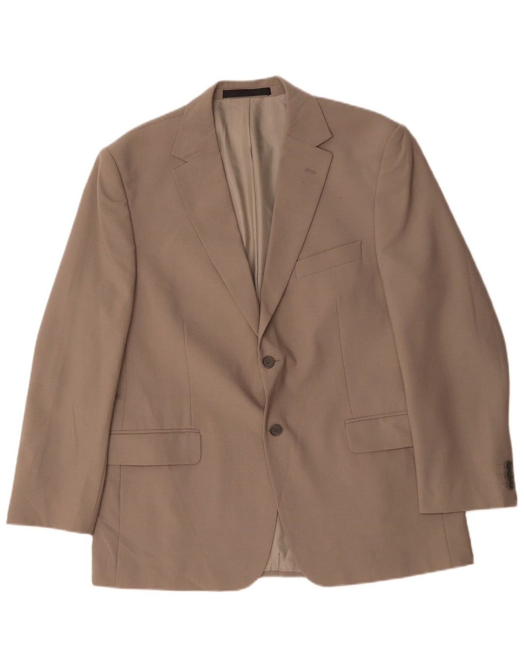 Marks & Spencer Herre 2-knaps blazerjakke UK 42 XL Beige Polyester