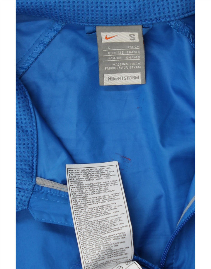NIKE Mens Tracksuit Top Jacket UK 36/38 Small Blue Polyester