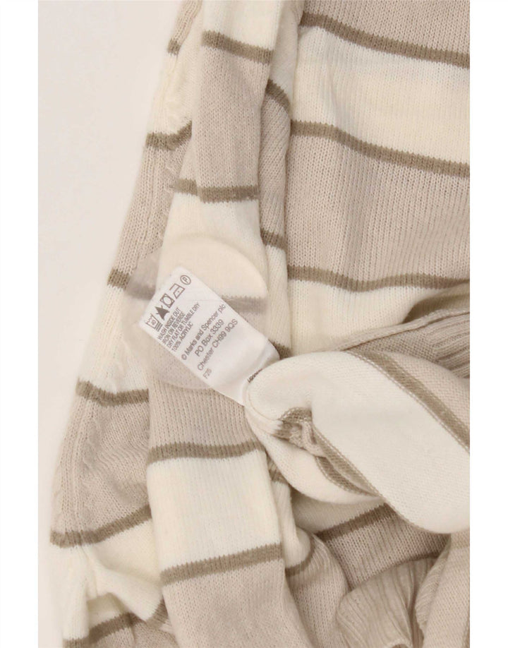 Marks & Spencer Herre Blue Harbor Crew Neck sweater Medium Beige