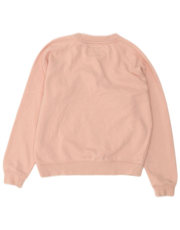 Jack Wills Dame Grafisk Oversized Sweatshirt Jumper UK 6 Small Pink