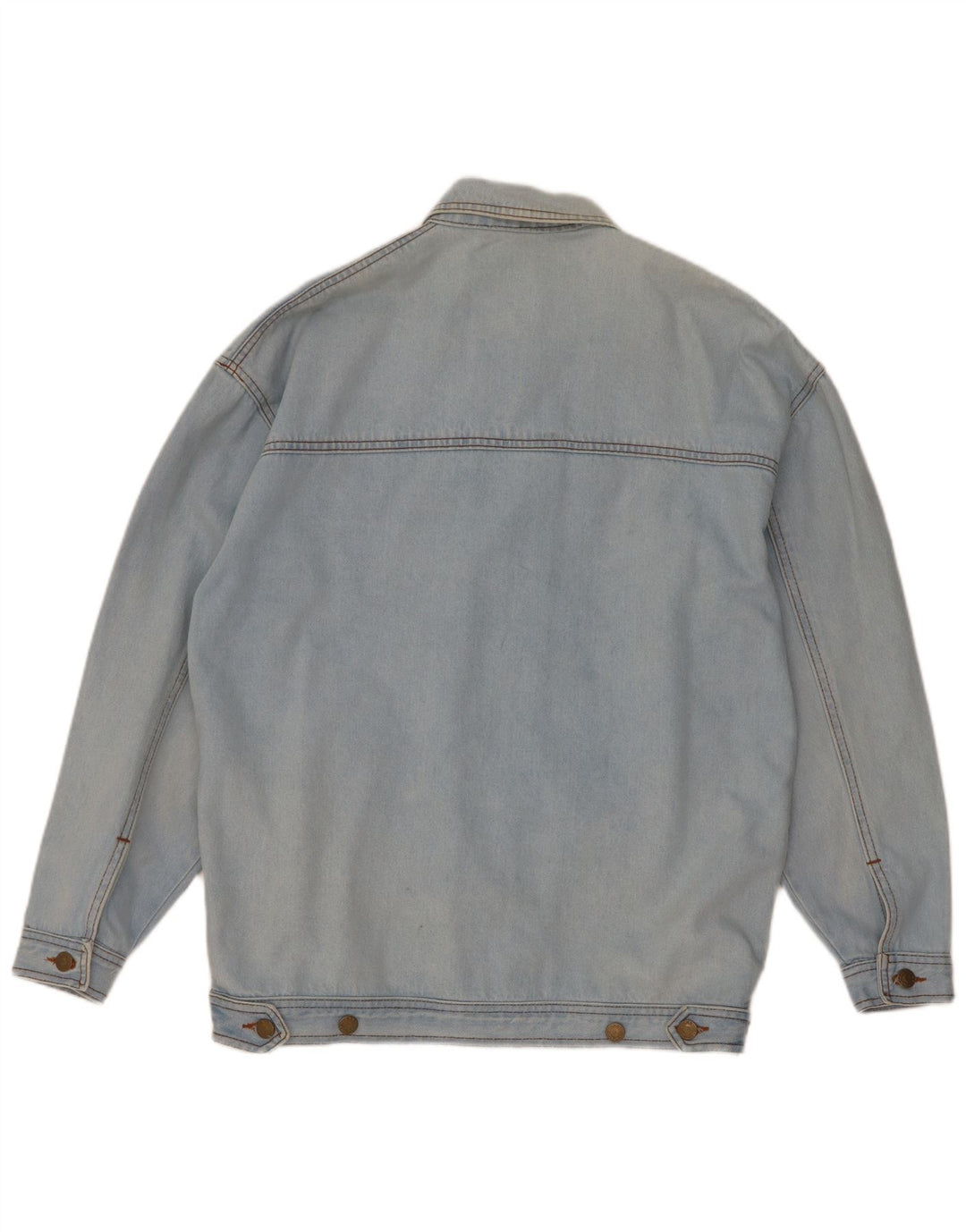 Together Womens Oversized Denim Jacket UK 10 Small Blue Cotton Novelty