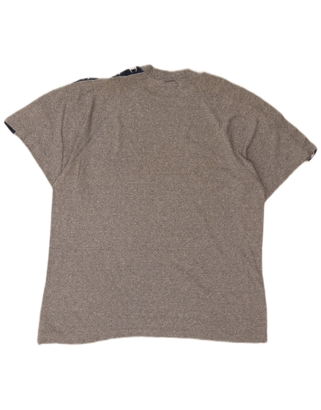 Champion Herre Grafisk T-Shirt Top Stor Grå Colourblock Bomuld