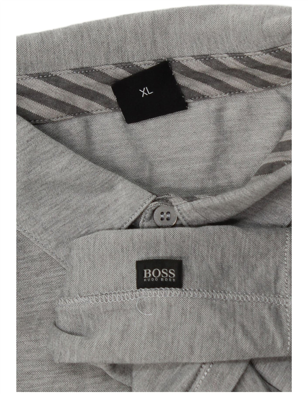 Hugo Boss Polo Shirt til mænd XL Grå Flecked