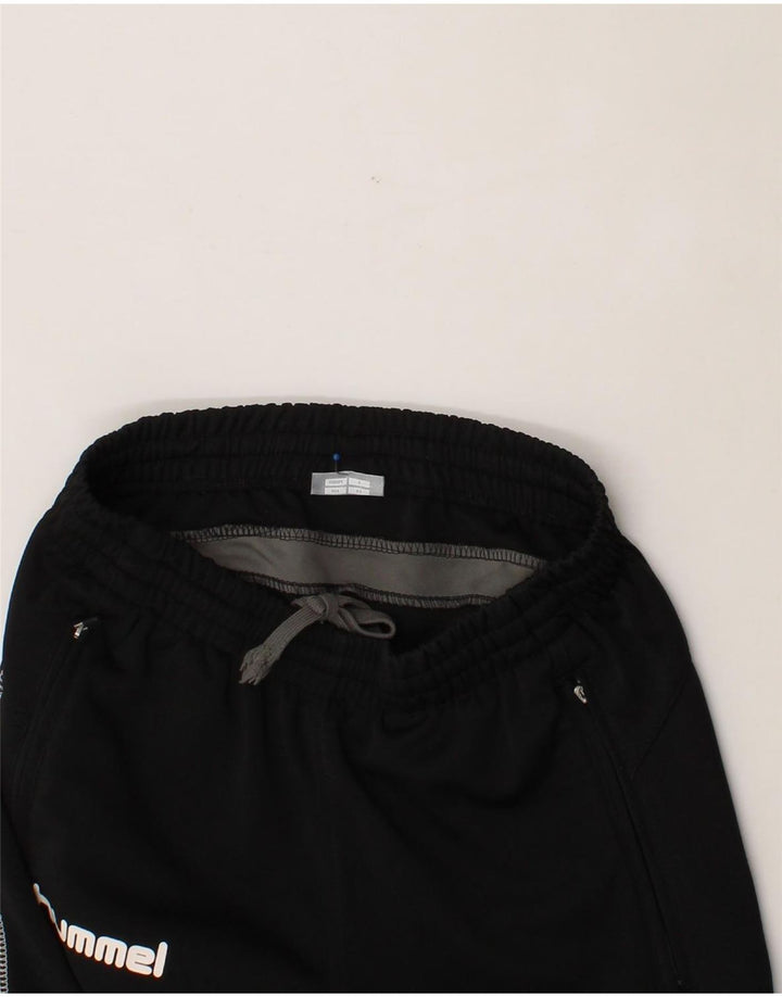 HUMMEL Mens Regular Fit Tracksuit Trousers Small  Black Colourblock Vintage Hummel and Second-Hand Hummel from Messina Hembry 