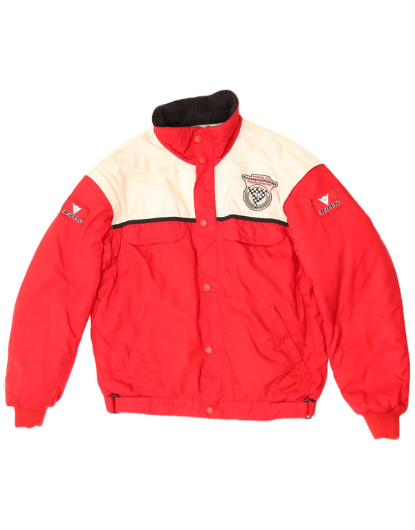 Dainese Herre Graphic Racer Jacket EU 52 Large Red Colourblock Polyamid