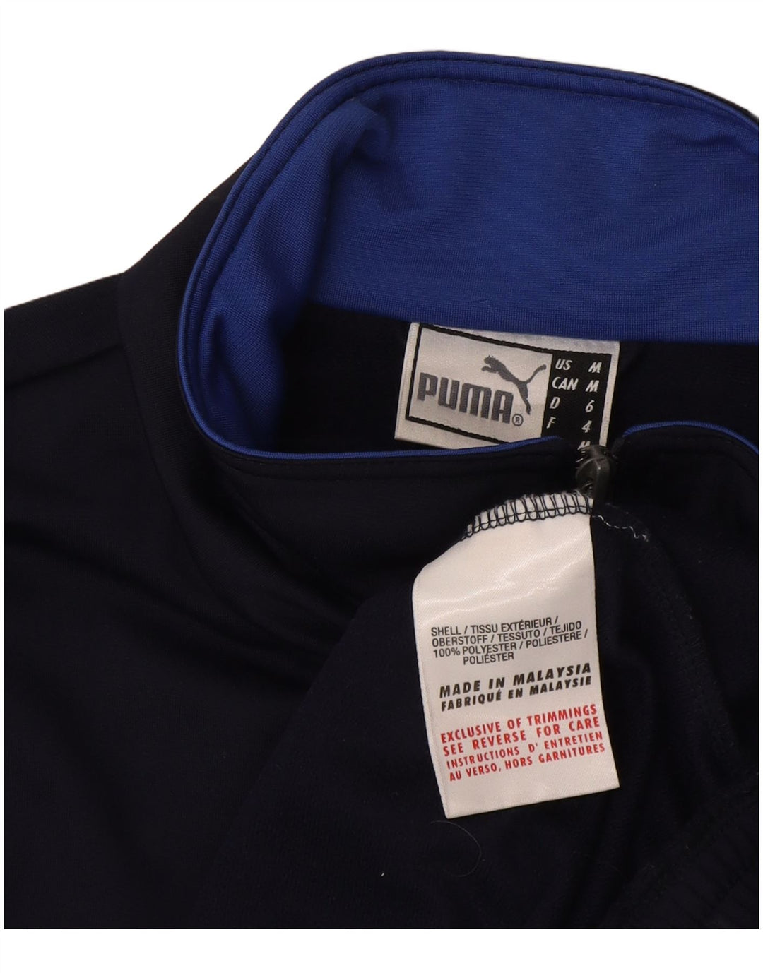 Puma Træningsdragt til mænd Topjakke Medium Marineblå Colourblock Polyester