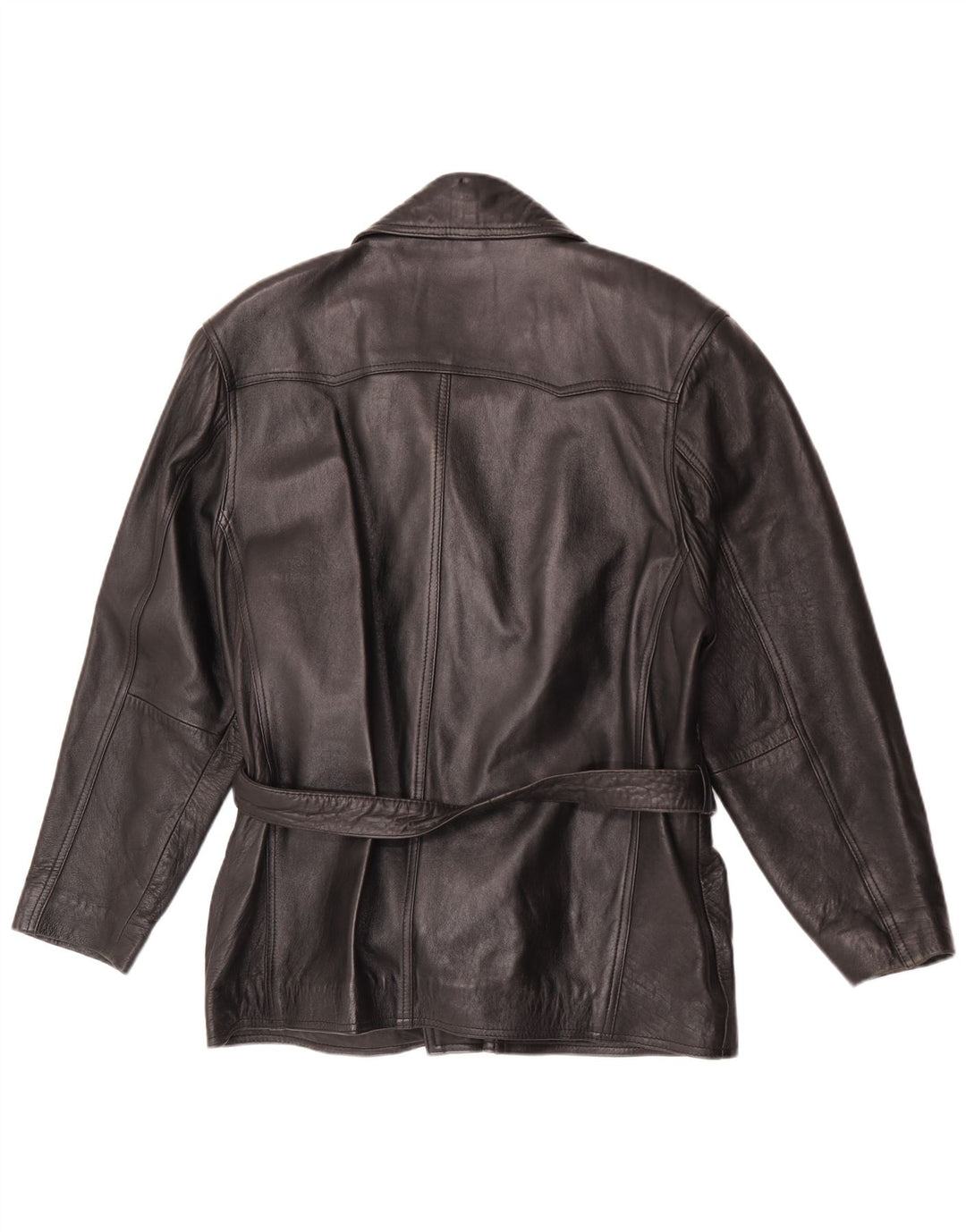 Joy Dame Oversized Læderjakke IT 42 Medium Sort