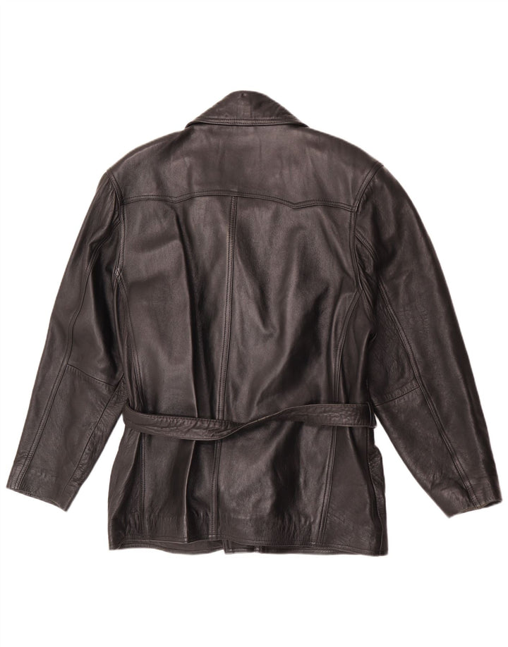 Joy Dame Oversized Læderjakke IT 42 Medium Sort