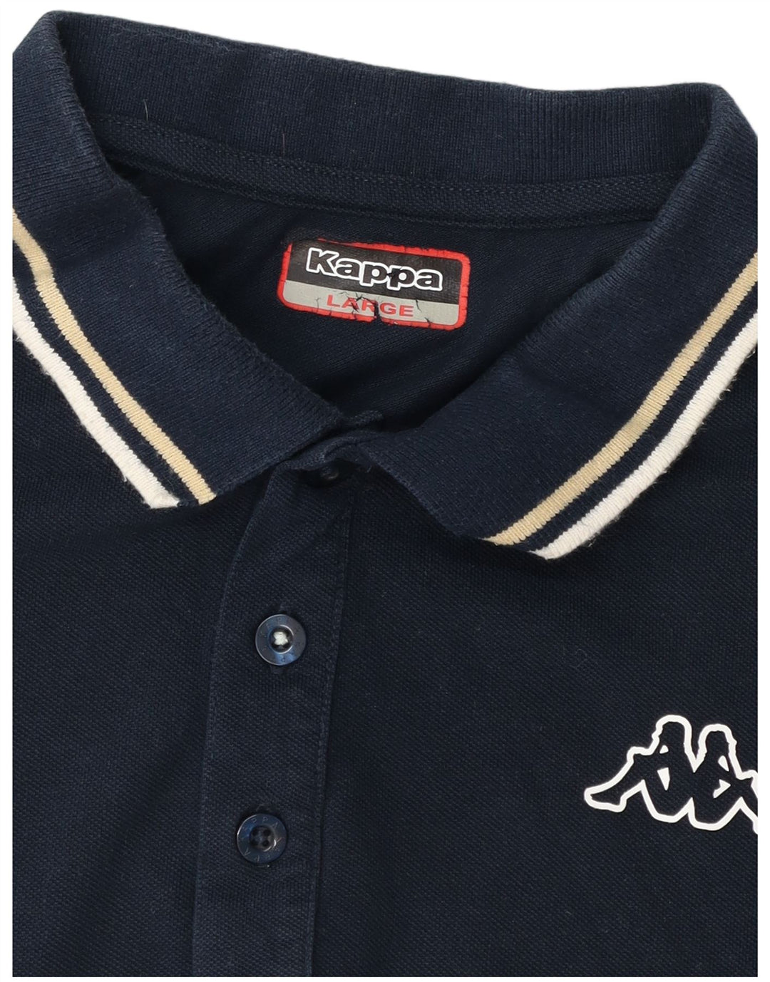 KAPPA Mens Polo Shirt Large Navy Blue