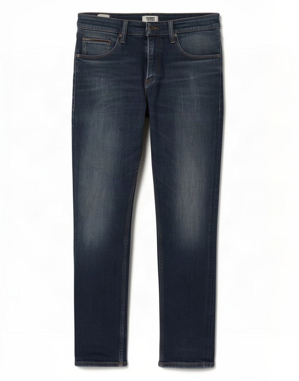 Tommy Hilfiger Mens Straight Jeans W34 L32 Blue Cotton
