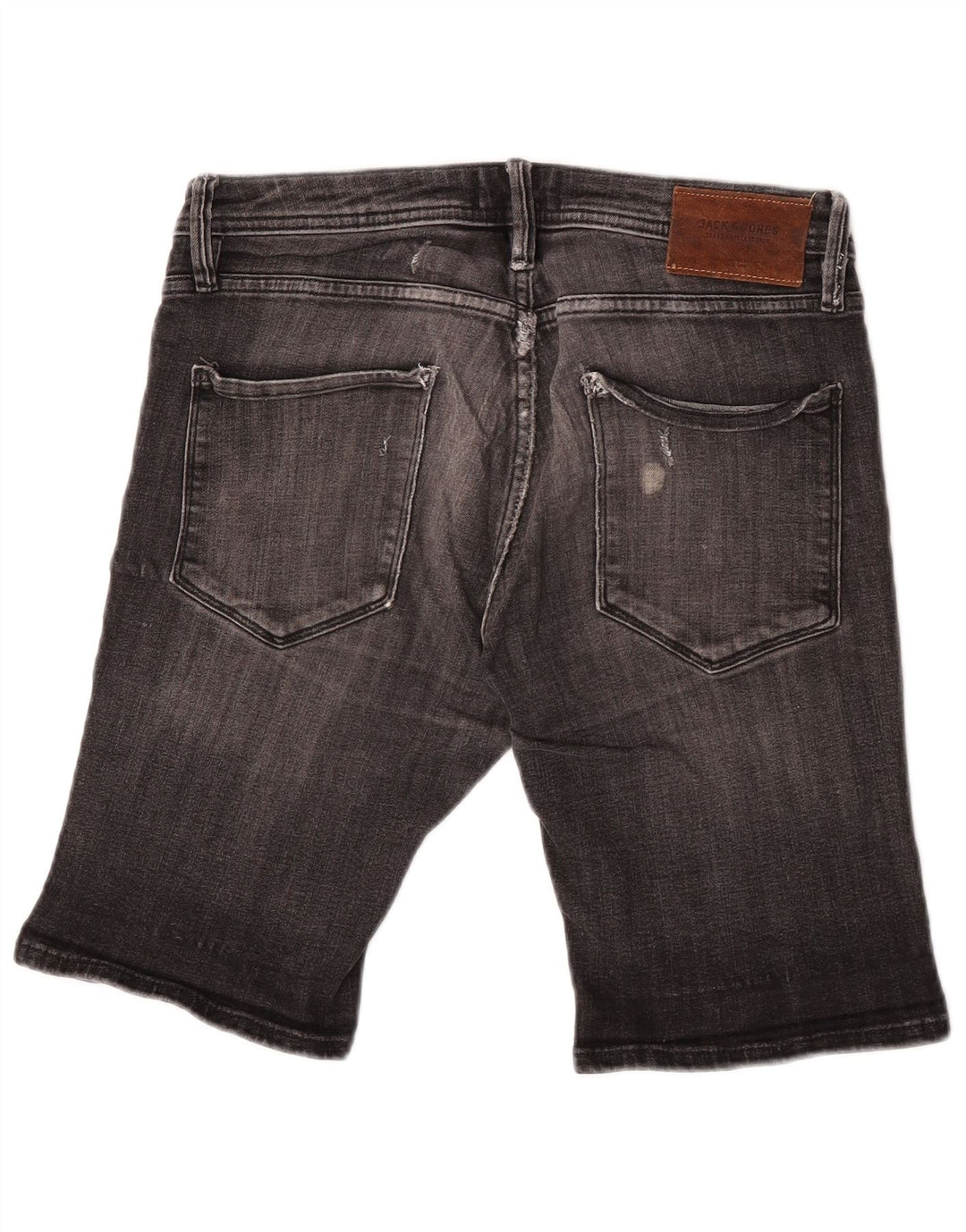 Jack & Jones Distressed denimshorts til mænd Små W30 grå bomuld