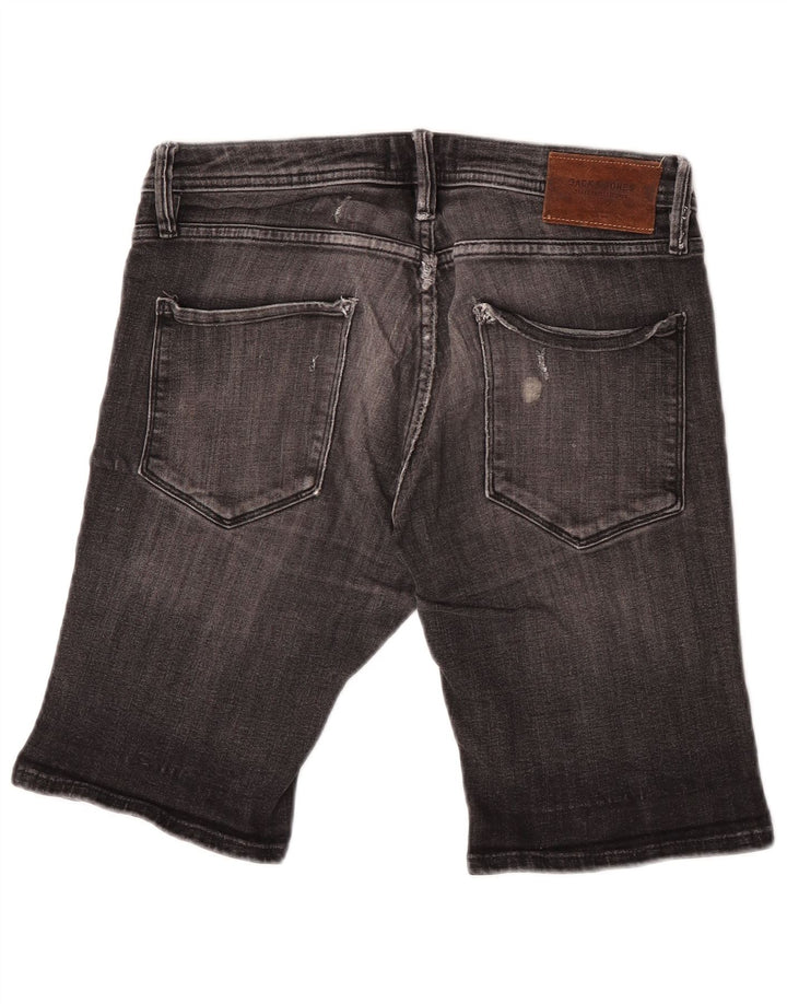 Jack & Jones Distressed denimshorts til mænd Små W30 grå bomuld