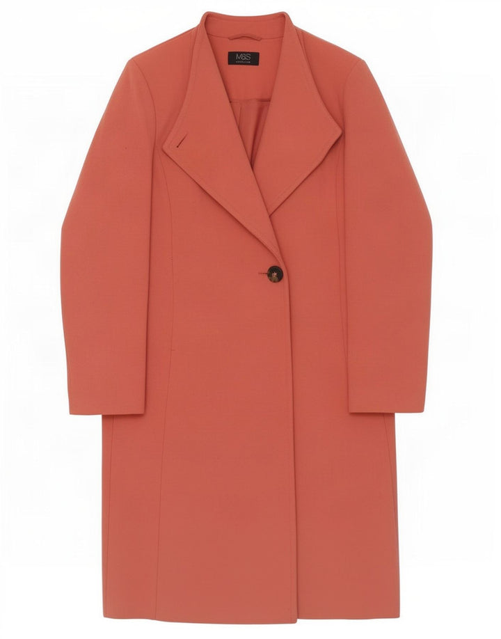 Marks & Spencer Dameoverfrakke UK 8 Lille Pink Polyester