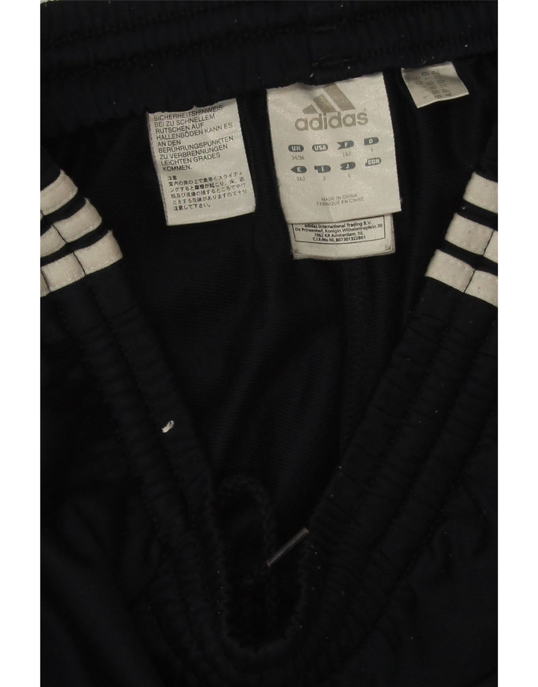 Adidas Træningsdragtsbukser til mænd UK 34/36 Small Navy Blue Polyester