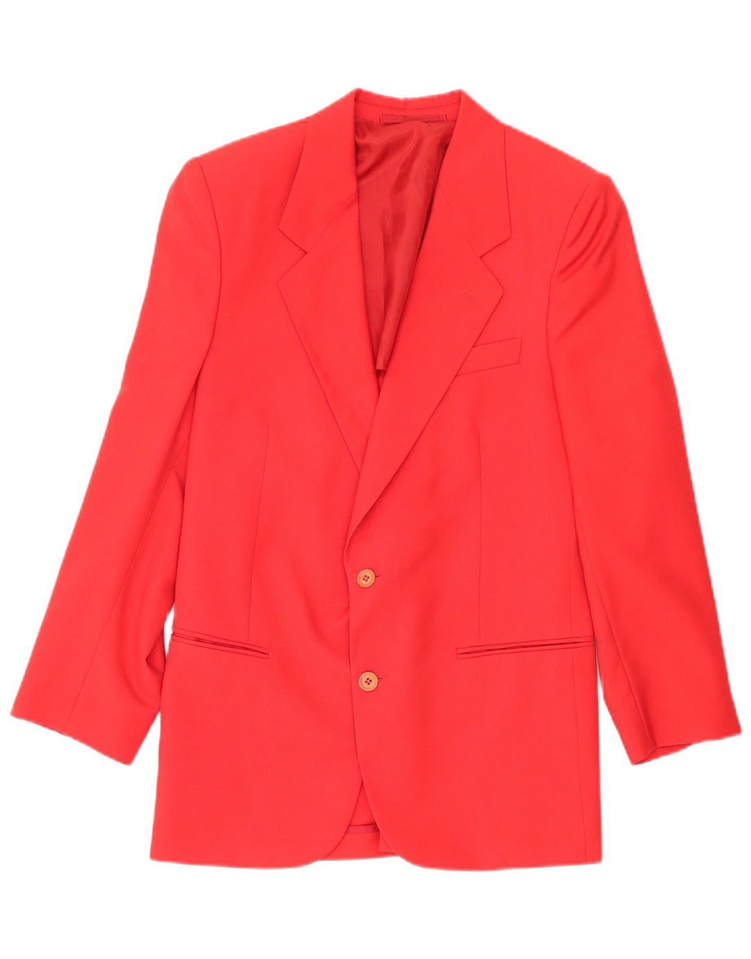 Tessuti Lanerossi Herre 2-knaps blazerjakke UK 38 Medium Red Virgin Wool
