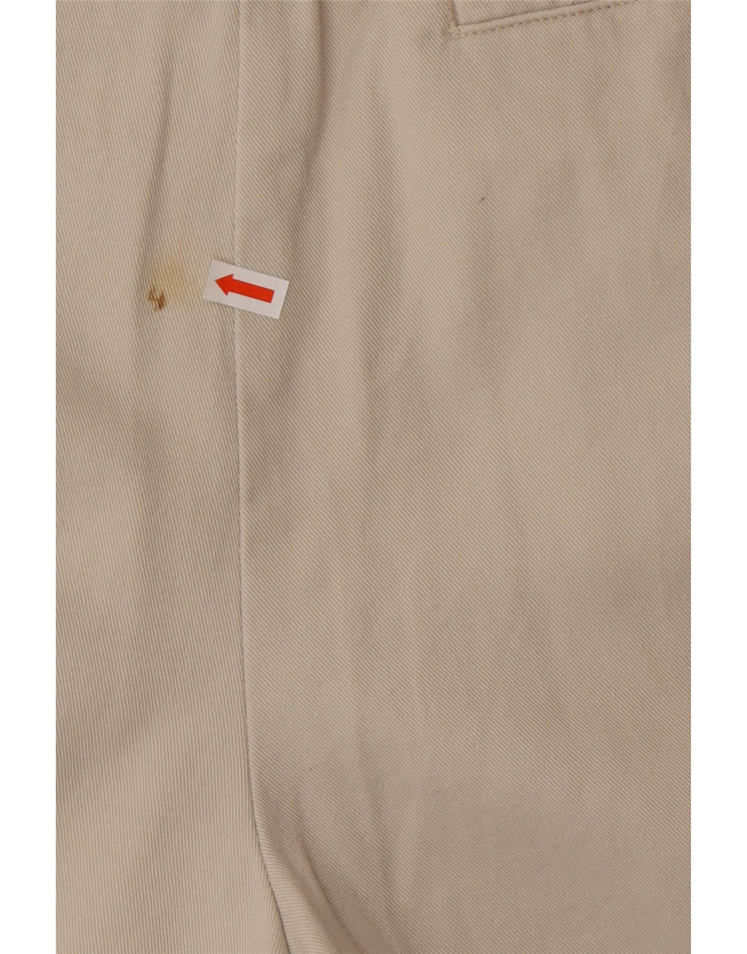 DOCKERS Herre Khakis Pegged Chino Shorts W34 Stor Beige Bomuld